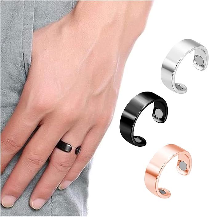 Blood Sugar Control Ring, Magnetic Therapy Ring, Copper Magnet Rings Opening Adjustable, Magnetic Therapy Copper Energy Adjustable Ring, Therapeutic Magnetic Rings with Strong Magnets (3PCS) - FylorBlood Sugar Control Ring, Magnetic Therapy Ring, Copper Magnet Rings Opening Adjustable, Magnetic Therapy Copper Energy Adjustable Ring, Therapeutic Magnetic Rings with Strong Magnets (3PCS)Health, Fitness & Nutrition Books
