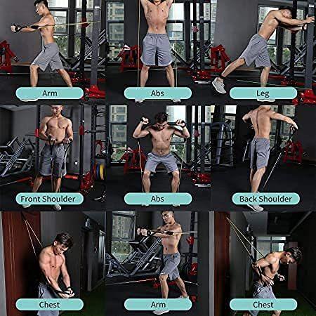 Exercise Bands Resistance Bands Set Workingout Door Fitness Gym Resistance Bands Kit for Men Women - FylorExercise Bands Resistance Bands Set Workingout Door Fitness Gym Resistance Bands Kit for Men WomenTummy Twisters