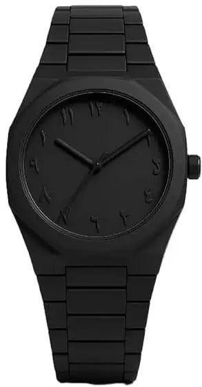Matte Black Analog Wristwatch with Eastern Arabic Dial - FylorMatte Black Analog Wristwatch with Eastern Arabic DialKids