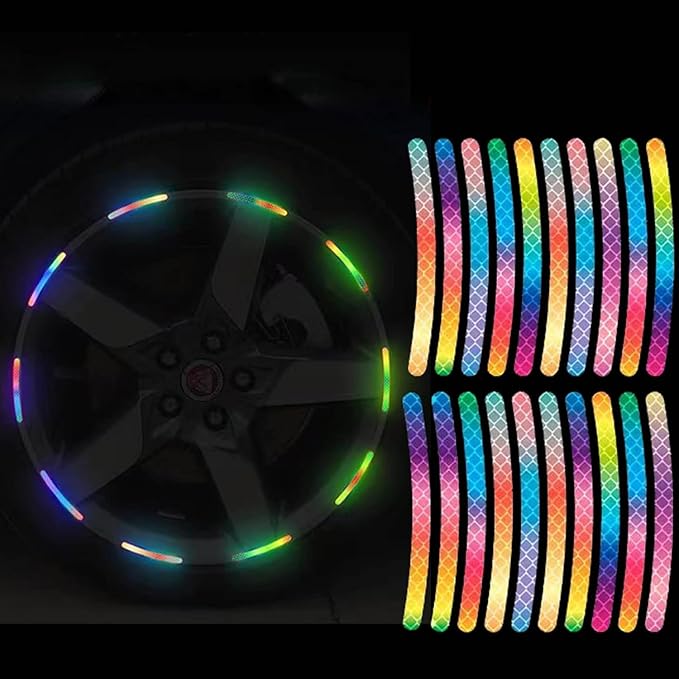 Reflective Car Wheel Decorative Stripe Stickers, Night Safety Warning Car Stickers - FylorReflective Car Wheel Decorative Stripe Stickers, Night Safety Warning Car StickersFree Wheel Toys