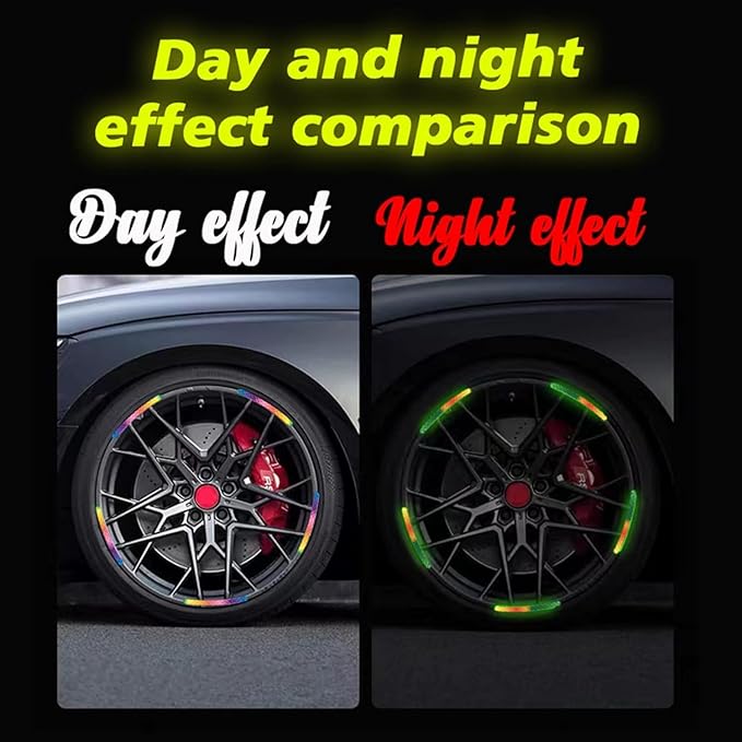 Reflective Car Wheel Decorative Stripe Stickers, Night Safety Warning Car Stickers - FylorReflective Car Wheel Decorative Stripe Stickers, Night Safety Warning Car StickersFree Wheel Toys