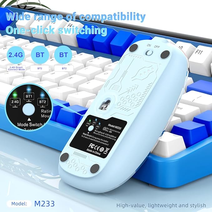 Transparent Mouse Rechargeable Mouse High-end 1600 Moving Speed Adjustable Silent Switch Type-C One-Key for Desktop - FylorTransparent Mouse Rechargeable Mouse High-end 1600 Moving Speed Adjustable Silent Switch Type-C One-Key for DesktopComputer Mouse